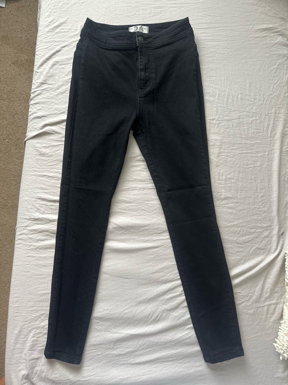 Free People We The Free Black Skinny High-Rise Jeans